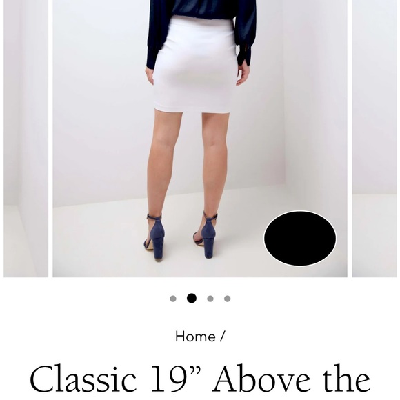 White pencil skirt 19” - Picture 2 of 7